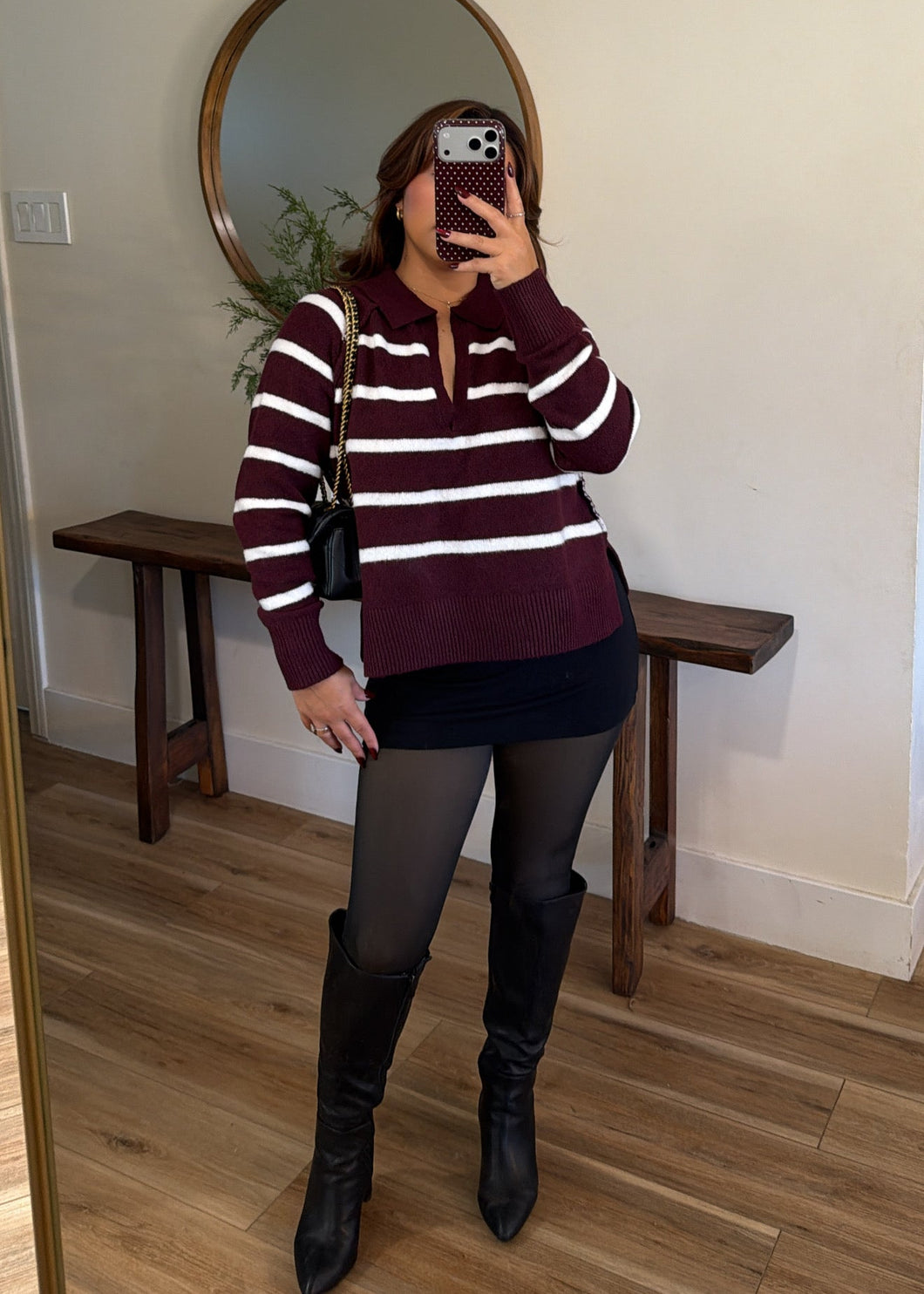 A BLISS SWEATER (BURGUNDY)
