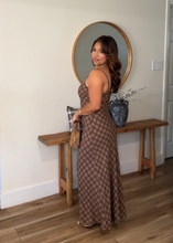 Load image into Gallery viewer, PRETTY IN BROWN MAXI DRESS
