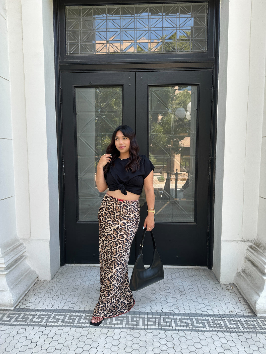 TRENDING LEOPARD MAXI SKIRT