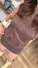 Load image into Gallery viewer, STEPPING INTO FALL SKORT SET (BROWN)
