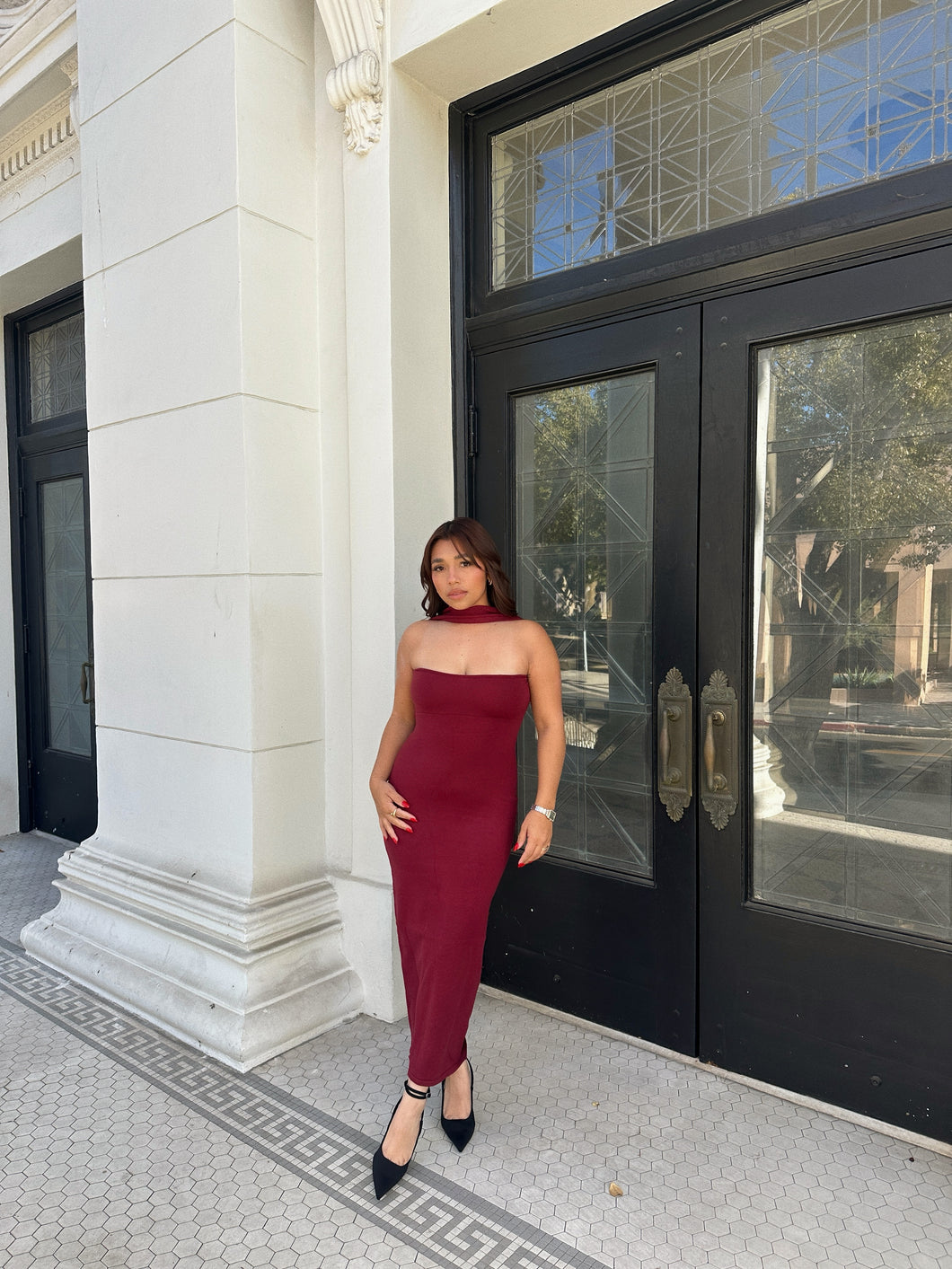 SLAYING AROUND MIDI DRESS