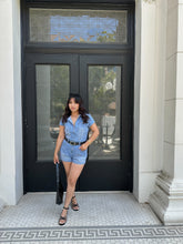 Load image into Gallery viewer, LOST IN DENIM ROMPER
