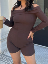 Load image into Gallery viewer, READY FOR FALL ROMPER (BROWN)
