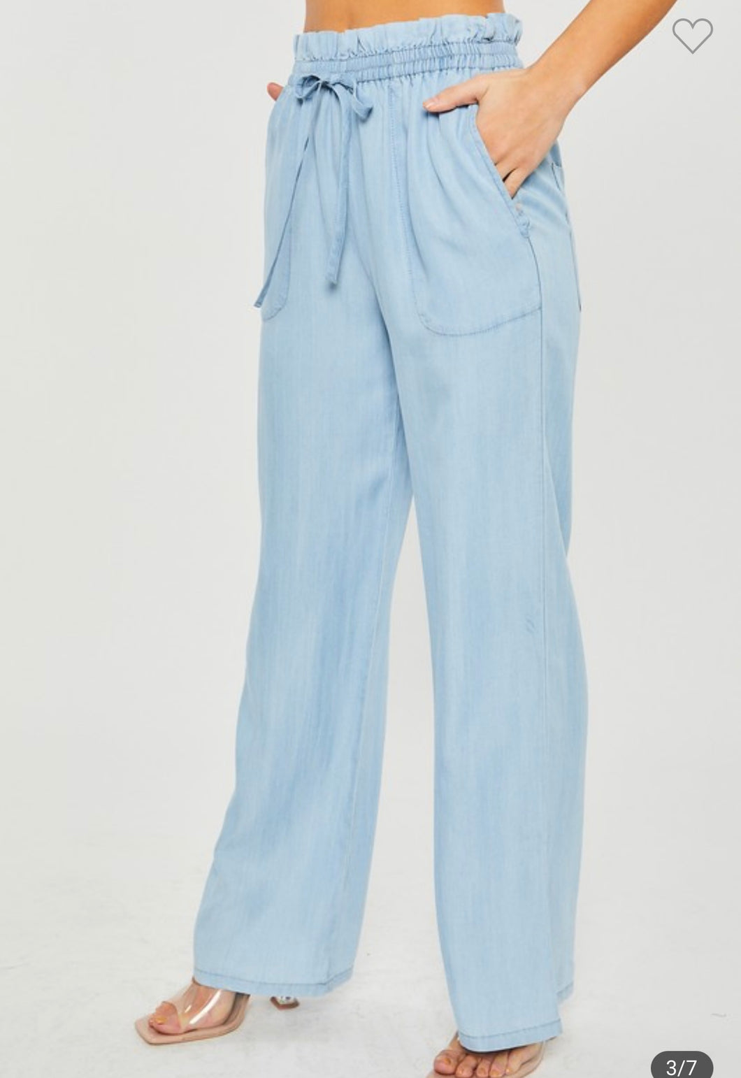 THERE SHE GOES PANTS (LIGHT BLUE) SHIPS 5/6