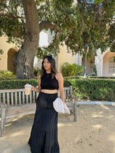 Load image into Gallery viewer, ITALIAN COAST MAXI SKIRT (BLACK)
