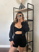 Load image into Gallery viewer, EASY GOING CROPPED HOODIE
